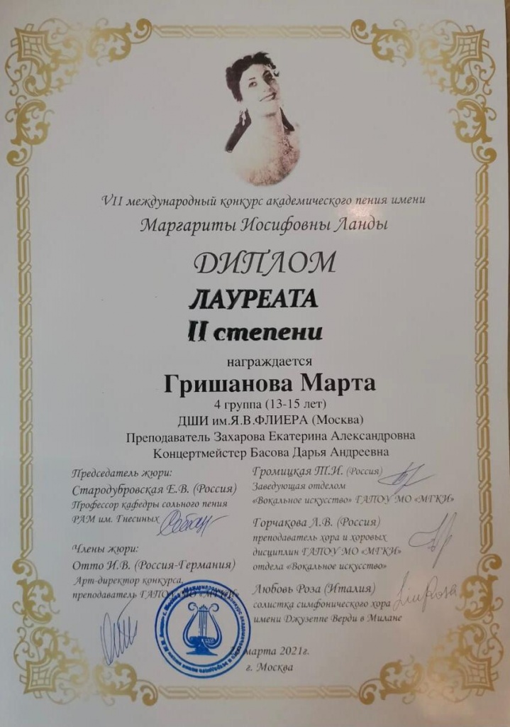 Гришанова Марта